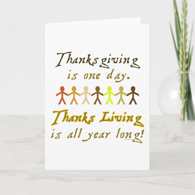Festividades Cartão de ThanksLiving - vertical (Frente)