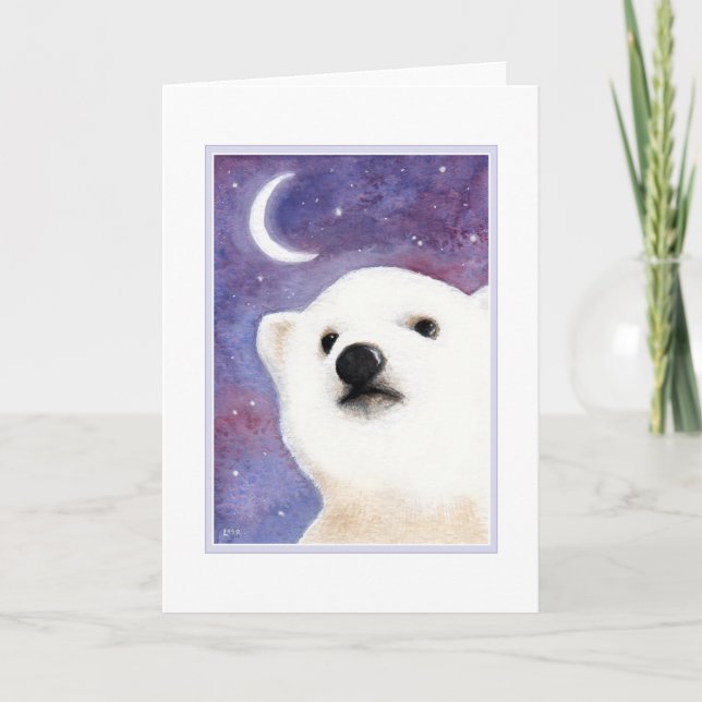 Festividades Cartão de Urso Polar (Frente)