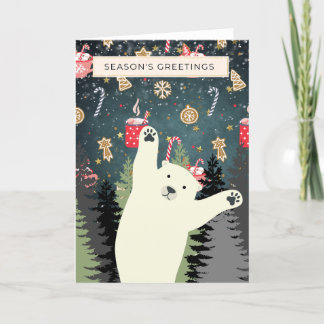 Festividades Cartão de Urso Polar, Saudações de Fim de Ano