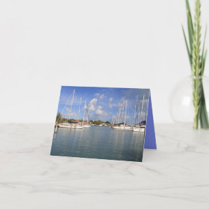 Festividades Cartão de vazio com imagem do navio à vela em Antí