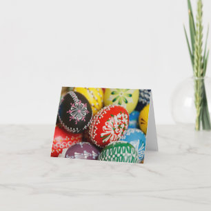 Festividades Cartão de Vazio de Ovos de Páscoa Pintados À Mão