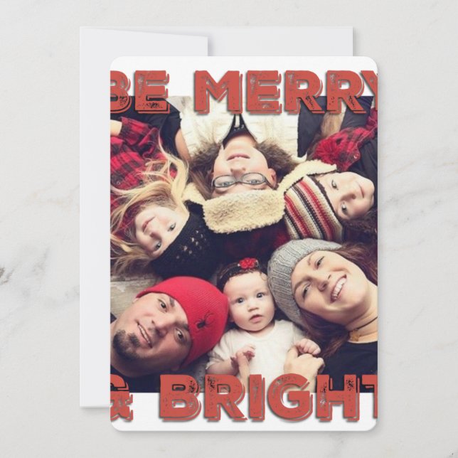 Festividades CARTÃO DE VERIFICAÇÃO DE FOTOS DO Monograma de Nat (Frente)