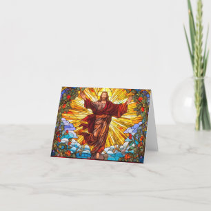 Festividades Cartão de Vidro de Jesus Cristo