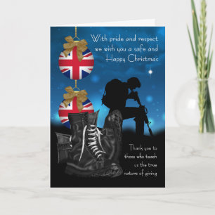 Festividades Cartão de Voto Militar Britânico com Orgulho