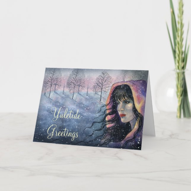 Festividades Cartão de Yule (Frente)