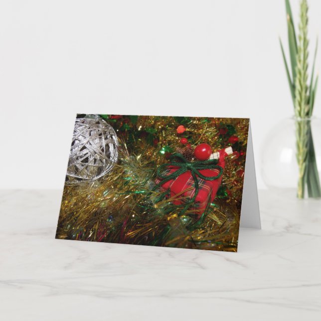 Festividades Cartão decorativo de Natal (Frente)