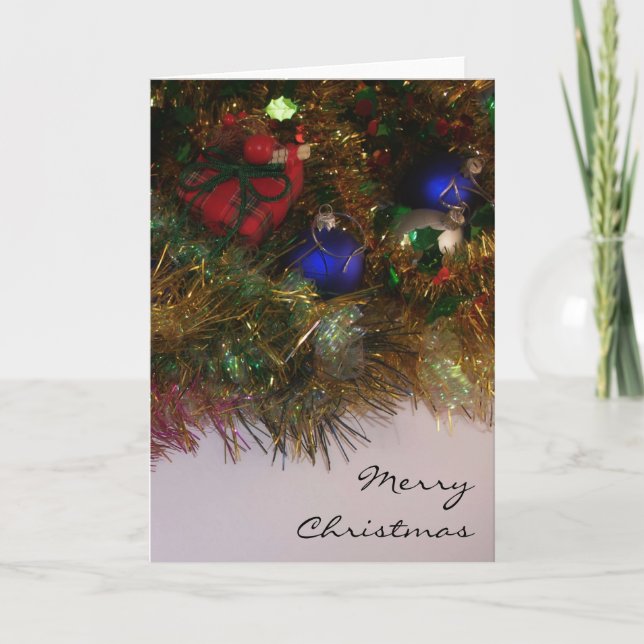 Festividades Cartão decorativo de Natal (Frente)