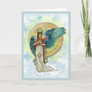 Festividades Cartão do anjo de Lucia de santo