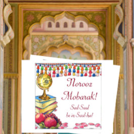 Festividades Cartão do ano novo de Norooz Mobarak