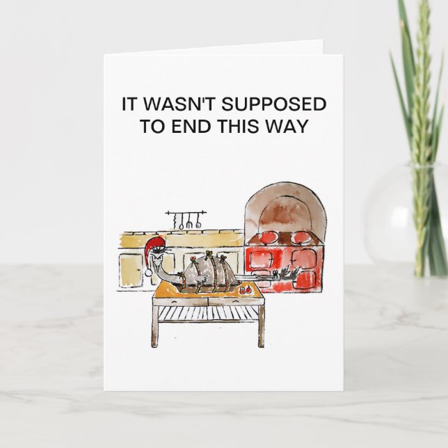 Festividades Cartão do comensal de Natal (Frente)