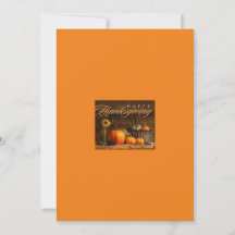 Cartão do Dia de Ação de Graças da AIH