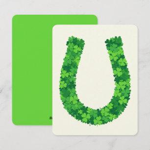 Festividades Cartão do Dia de São Patrício Lucky U Trevo