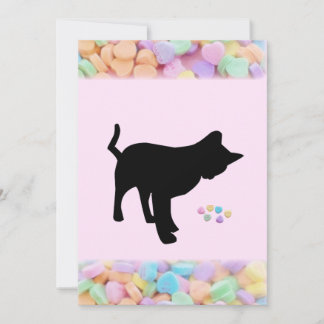 Festividades Cartão do Dia dos Namorados de Gato Preto