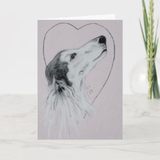 Festividades Cartão do dia dos namorados do cão de Saluki