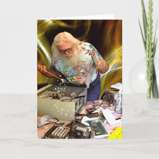 FESTIVIDADES CARTÃO DO FEITICEIRO DE COMPUTADOR (Frente)