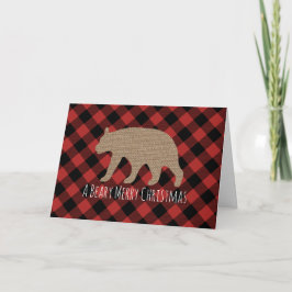 Festividades Cartão do Feliz Natal de Beary