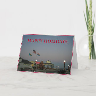 Festividades Cartão do feriado - Bandstand da praia de Rehoboth
