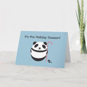 Festividades Cartão do feriado do bastão de doces da panda
