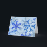 Festividades Cartão do floco de neve<br><div class="desc">Os flocos de neve Doodled com um sentimento interno de "deixaram-no nevar!"</div>