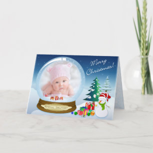 Festividades Cartão do Globo de Neve FOTO de Natal