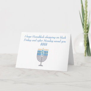 Festividades Cartão do humor de Hanukkah
