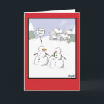 Festividades Cartão do humor do Natal do Sneeze do boneco de<br><div class="desc">Todas as bênçãos de um Christmastime maravilhoso!</div>