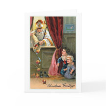 Cartão do natal vintage dos "cartões de natal"