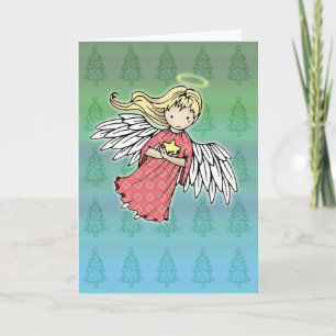 Festividades Cartão do Pequeno Anjo de Natal