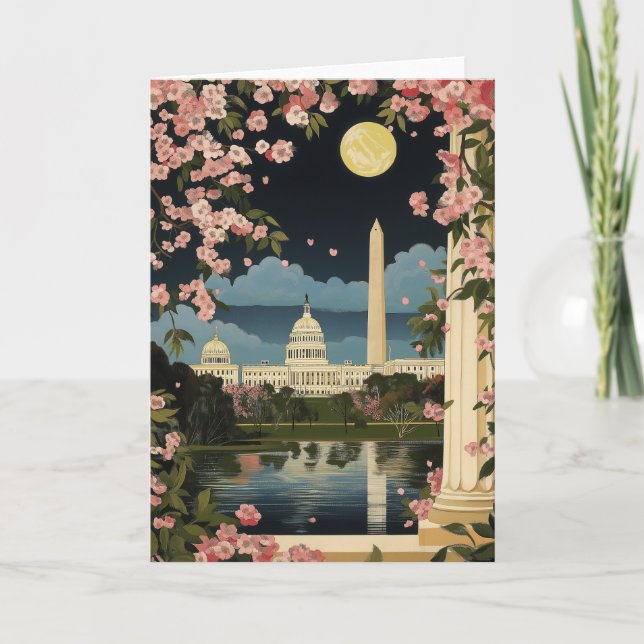 Festividades Cartão do Pinheiro de Natal do Edifício do Capitól (Frente)