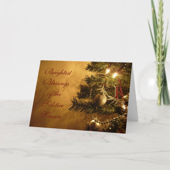 Festividades Cartão do solstício de inverno (Frente)