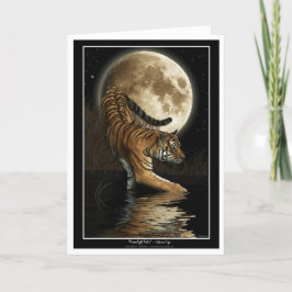 Festividades Cartão do TIGRE & da lua de Bengal