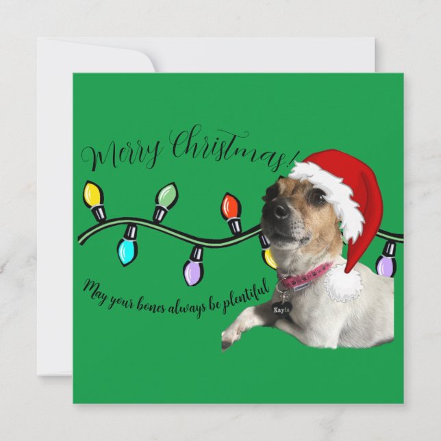 Festividades Cartão doggo de Natal (Frente)