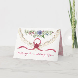 Festividades Cartão dos namorados da carta de amor