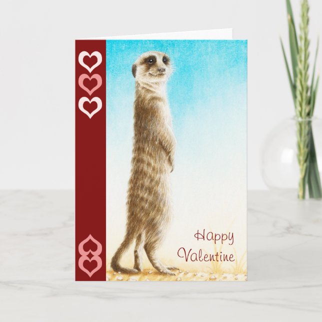 Festividades Cartão dos namorados de Meerkat (Frente)