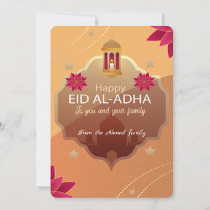 Festividades Cartão Elegante de Eid al-Adha Mubarak