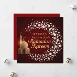 Festividades Cartão Elegante Personalizado de Feriado Ramadan K