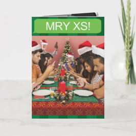 Festividades Cartão engraçado do Natal de Texting do feriado da