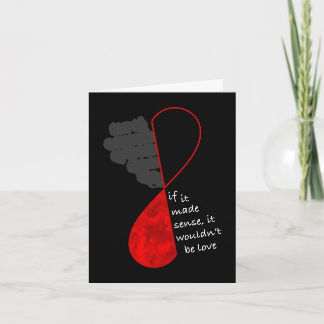Festividades Cartão Escuro de Amor (Frente)
