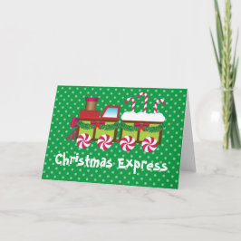 Festividades Cartão expresso do trem do bastão de doces do
