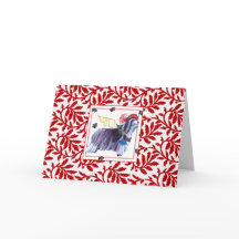 Cartão farpado do feriado de NOEL do Collie dos