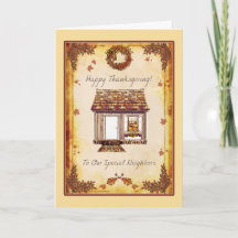 Cartão feliz da acção de graças dos vizinhos