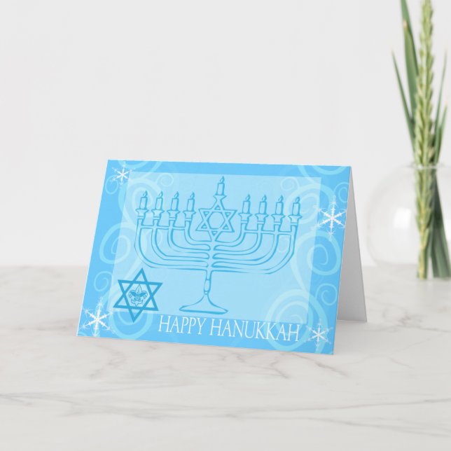 Festividades Cartão feliz de Hanukkah (Frente)