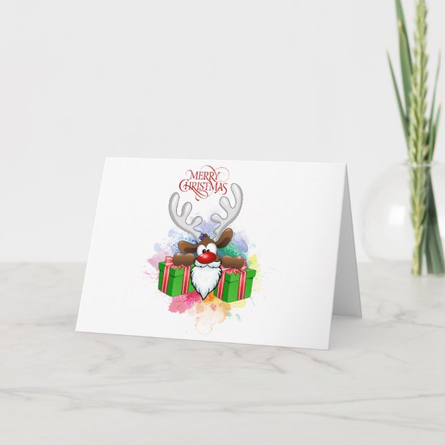 Festividades Cartão Feliz de Natal (Frente)