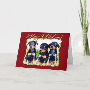 Festividades Cartão Feliz de Natal Doberman Pinscher