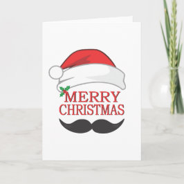 Festividades Cartão Feliz de Natal para bigode