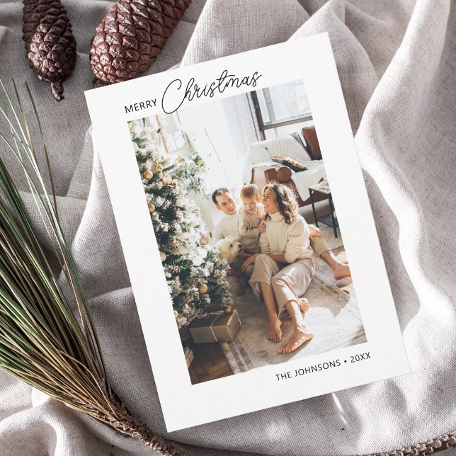 Festividades Cartão Feliz Natal de Férias Fotográficas (Criador carregado)