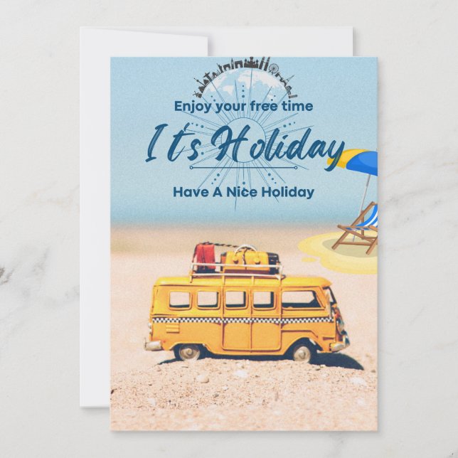 Festividades Cartão Festivo De Férias Planas - Cartão De Saudaç (Frente)