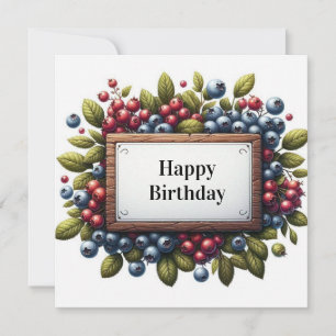 Festividades cartão floral de feliz aniversário