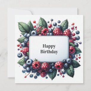 Festividades cartão floral de feliz aniversário