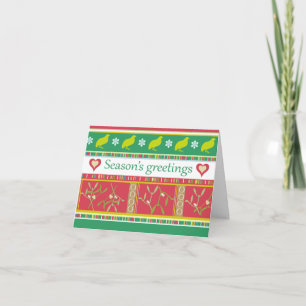 Festividades Cartão gráfico de saudações de natal
